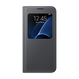 Samsung EF-CG930PBE S-View Case Vikbart Fodral Till Samsung Galaxy S7 - Svart