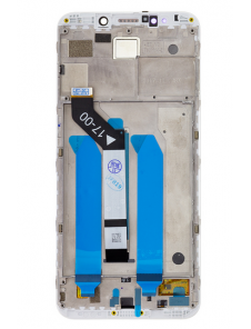 LCD-display + Touch Unit + Framsida för Xiaomi Redmi 5 Plus - Vit
