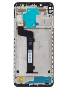 LCD-skärm + beröringsenhet + framsida för Xiaomi Redmi Note 5 - Svart (Service Pack)