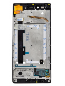 LCD-display + Touch Unit + Framsida Lenovo Vibe Shot - Svart