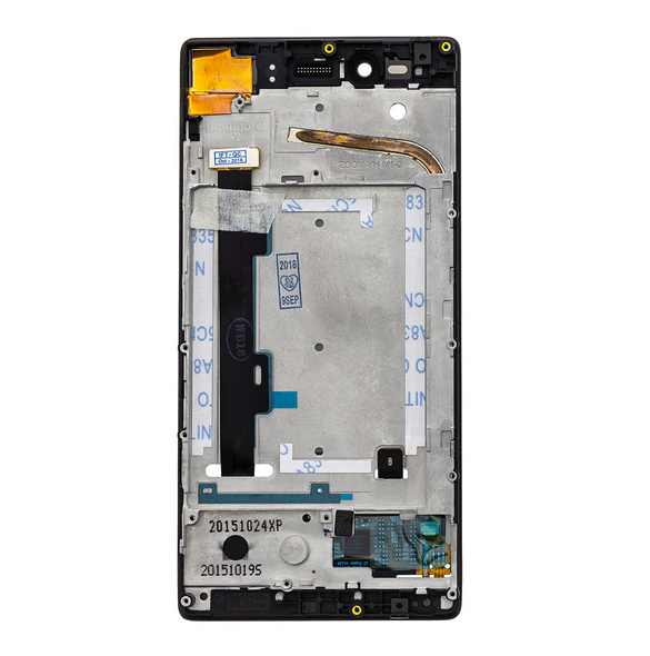 LCD-display + Touch Unit + Framsida Lenovo Vibe Shot - Svart