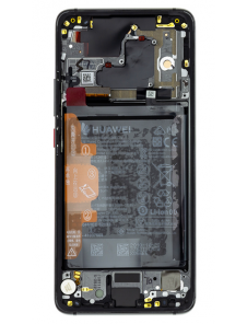 LCD-display + Touch Unit + Framsida Huawei Mate 20 Pro - Svart (Service Pack)