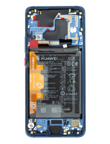 LCD-display + Touch Unit + Framsida Huawei Mate 20 Pro - Blå