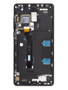 LCD-display + Touch Unit + Framsida för Xiaomi Mi Mix 2 - Svart