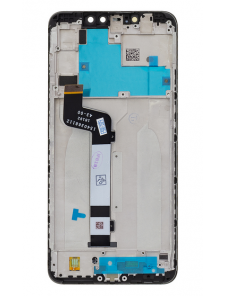 LCD-display + beröringsenhet + framsida för Xiaomi Redmi Note 6 Pro - Svart