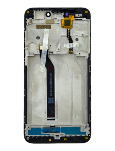 LCD-skärm + beröringsenhet + framsida för Xiaomi Redmi 5A - Svart (Service Pack)