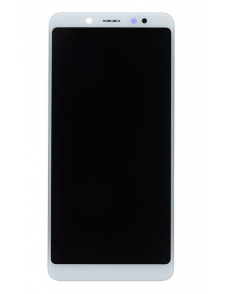 LCD-skärm + beröringsenhet + framsida för Xiaomi Redmi Note 5 - Vit (Service Pack)