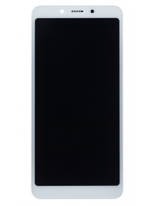 LCD-skärm Touch Unit Front Cover för Xiaomi Redmi 6 / 6A - Vit (Service Pack)