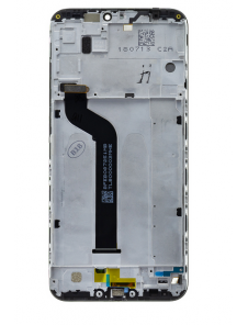 LCD-display + Touch Unit + Framsida för Xiaomi Mi A2 Lite - Svart (Service Pack)