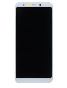 LCD-skärm + beröringsenhet + framsida för Xiaomi Mi A2 - Vit (Service Pack)