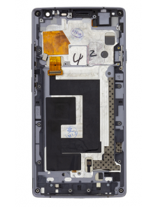 LCD-skärm + beröringsenhet + framsida för OnePlus 2