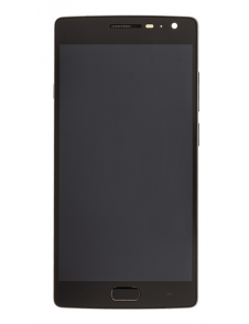 LCD-skärm + beröringsenhet + framsida för OnePlus 2
