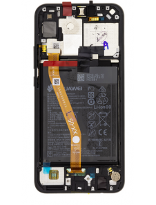 LCD-display + Touch Unit + Framsida Huawei Nova 3i - Svart (Service Pack)