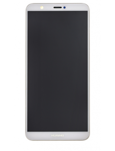 LCD-display + Touch Unit + Framsida Huawei P Smart - Vit
