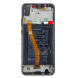 LCD-display + Touch Unit + Framsida Huawei Nova 3 - Svart (Service Pack)