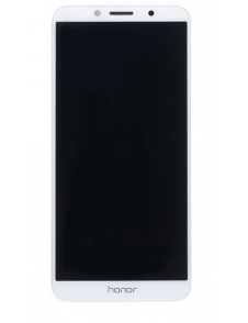 LCD-skärm + beröringsenhet + framsida Huawei Honor 7S - Vit (Service Pack)