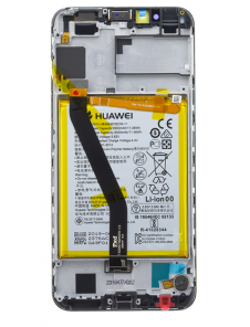 LCD-display Beröringsenhet Fronthölje Huawei Honor 7A - Svart (Service Pack)