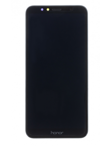 LCD-display Beröringsenhet Fronthölje Huawei Honor 7A - Svart (Service Pack)