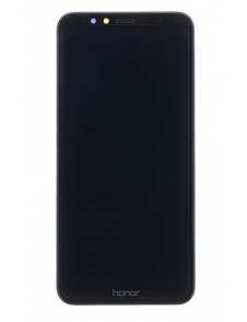 LCD-display Beröringsenhet Fronthölje Huawei Honor 7A - Svart (Service Pack)