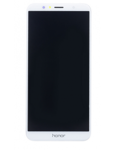 LCD-display Touch Unit Framsida Huawei Honor 7A - Vit (Service Pack)