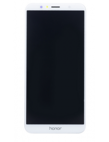 LCD-display Touch Unit Framsida Huawei Honor 7A - Vit (Service Pack)