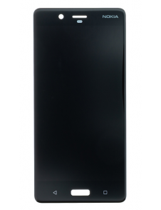 LCD-display Touch Unit Nokia 8 - Svart (Service Pack)