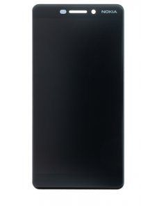 LCD-display Touch Unit Nokia 6.1 - Svart (Service Pack)