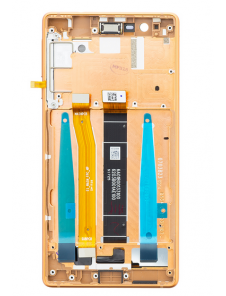 LCD-display + Touch Unit + Framsida Nokia 3 - Koppar (Service Pack)