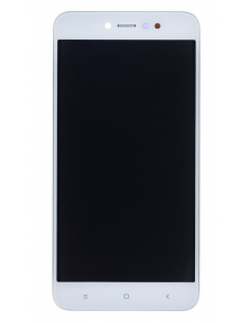 LCD-skärm + beröringsenhet + framsida för Xiaomi Redmi Note 5A Prime - Vit