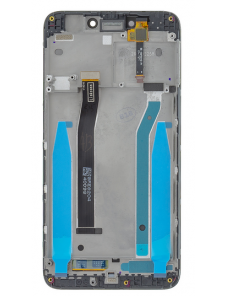 LCD-skärm + beröringsenhet + framsida för Xiaomi Redmi 4X - Svart (Service Pack)