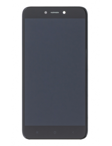 LCD-skärm + beröringsenhet + framsida för Xiaomi Redmi 4X - Svart (Service Pack)
