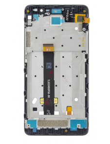 LCD-skärm + beröringsenhet + framsida för Xiaomi Redmi Note 3 - Svart (Service Pack)