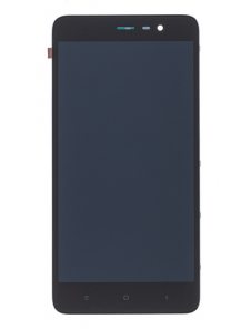 LCD-skärm + beröringsenhet + framsida för Xiaomi Redmi Note 3 - Svart (Service Pack)