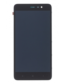 LCD-skärm + beröringsenhet + framsida för Xiaomi Redmi Note 3 - Svart (Service Pack)