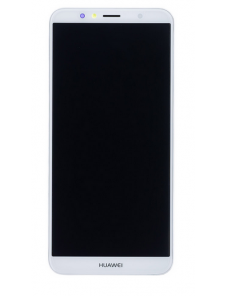 LCD-skärm + beröringsenhet Huawei Y6 2018 - Vit (Service Pack)