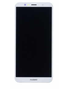 LCD-skärm + beröringsenhet Huawei Y6 2018 - Vit (Service Pack)