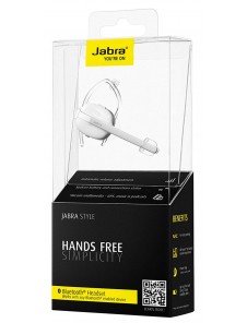 Jabra Style Wireless Stereo Bluetooth Headset - Vit