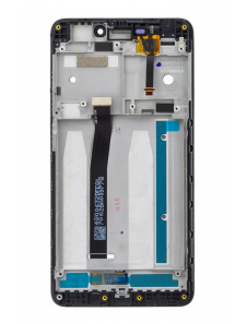 LCD-skärm + beröringsenhet + framsida för Xiaomi Redmi Note 4A - Svart (Service Pack)