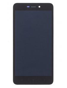 LCD-skärm + beröringsenhet + framsida för Xiaomi Redmi Note 4A - Svart (Service Pack)