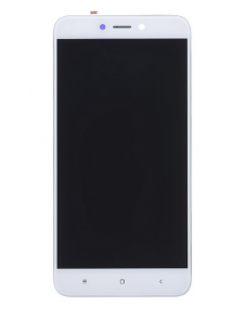 LCD-skärm + beröringsenhet + framsida för Xiaomi Redmi 4X - Vit (Service Pack)