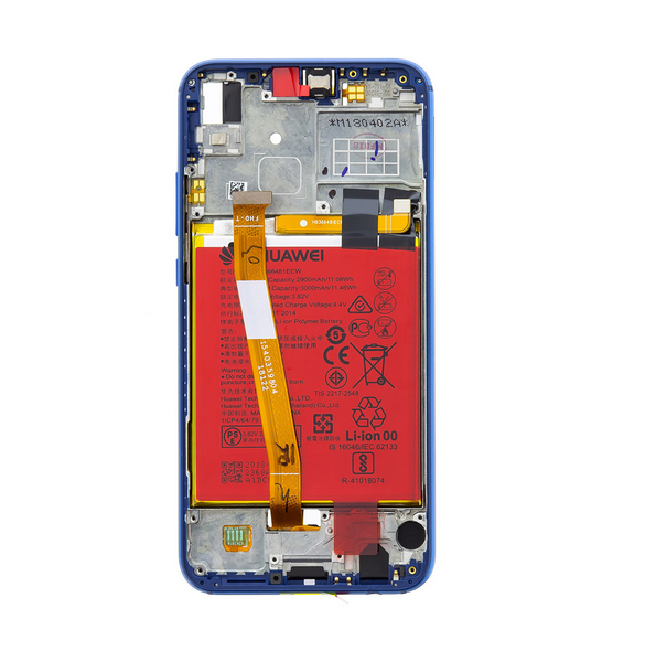 LCD-display + Touch Unit Huawei P20 Pro - Blå (Service Pack)