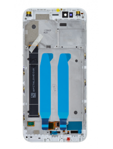 LCD-skärm + beröringsenhet + framsida för Xiaomi Mi A1 - Vit (Service Pack)