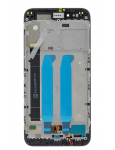 LCD-display + Touch Unit + Framsida för Xiaomi Mi A1 - Svart (Service Pack)