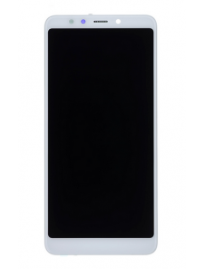 LCD-skärm + beröringsenhet + framsida för Xiaomi Redmi 5 - Vit (Service Pack)
