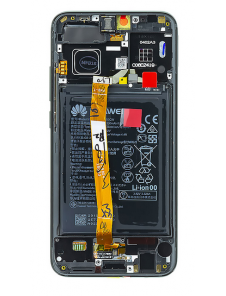 LCD-display + Touch Unit + Framsida Huawei Honor 10 - Svart (Service Pack)
