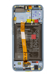 LCD-skärm + beröringsenhet + framsida Huawei Honor 10 - Grå (Service Pack)