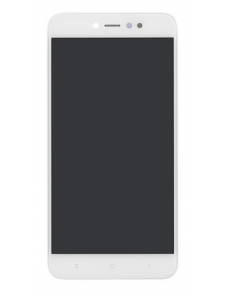LCD-skärm + beröringsenhet + framsida för Xiaomi Redmi Note 5A Prime - Vit (Service Pack)