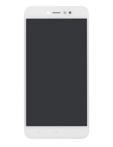 LCD-skärm + beröringsenhet + framsida för Xiaomi Redmi Note 5A Prime - Vit (Service Pack)