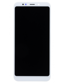 LCD-skärm + beröringsenhet + framsida för Xiaomi Redmi 5 Plus - Vit (Service Pack)