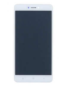LCD-skärm + beröringsenhet + framsida för Xiaomi Redmi Note 4 Global - Vit (Service Pack)